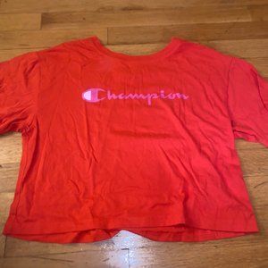 Red Champion Crop Top